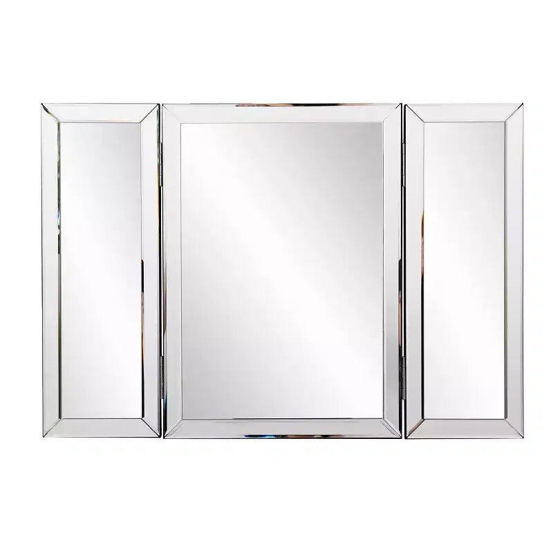 Miroir de courtoisie à charnières autoportant – Verre transparent