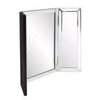 Miroir de courtoisie à charnières autoportant – Verre transparent