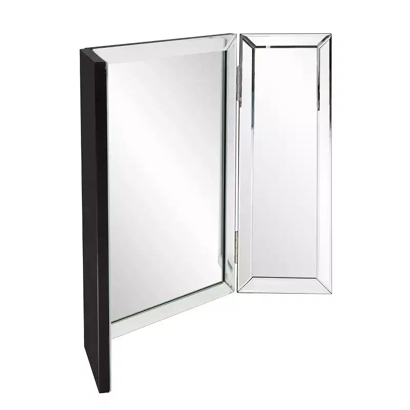 Miroir de courtoisie à charnières autoportant – Verre transparent
