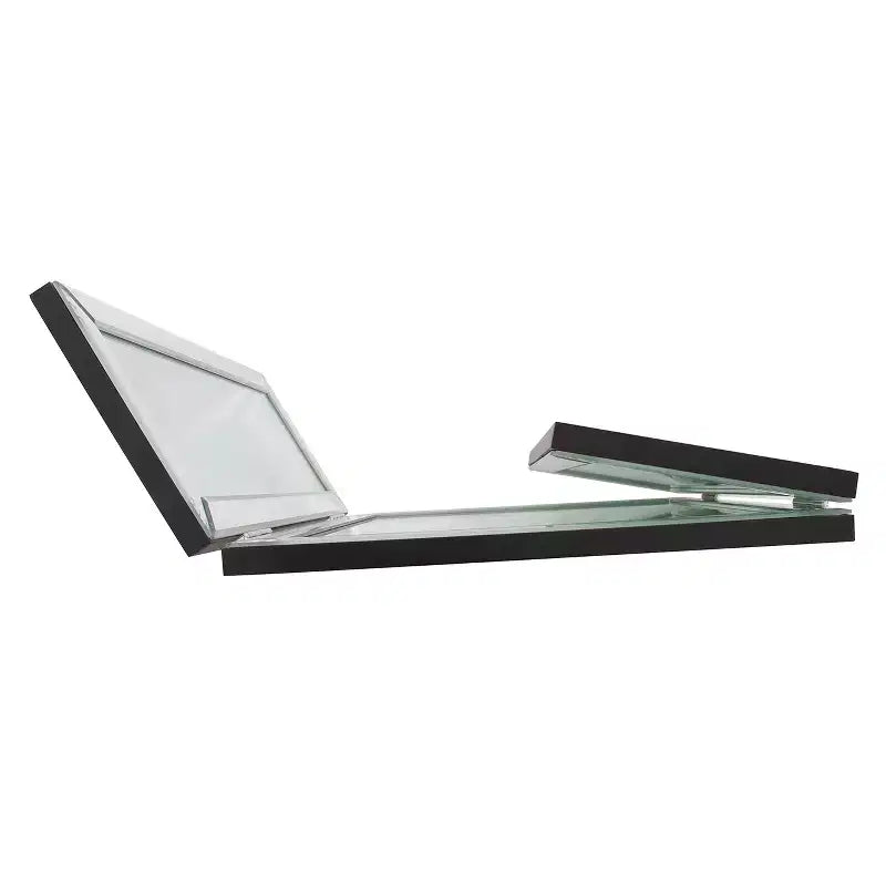 Miroir de courtoisie à charnières autoportant – Verre transparent