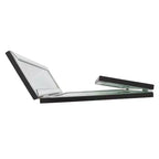 Miroir de courtoisie à charnières autoportant – Verre transparent