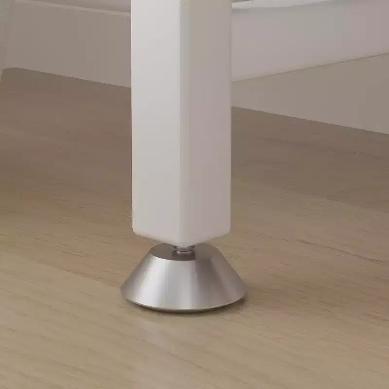 Portant à Vêtements Ouvert avec Étagères et Tringle, Marron/Chêne/Blanc, Simple