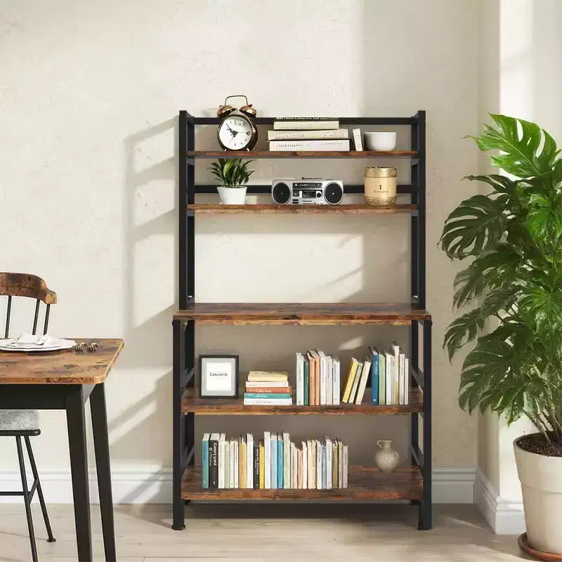 MAYEERTY 5-Tier Storage Cabinet with 31.5 x 15.7 Countertop