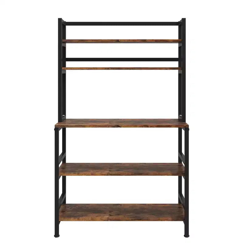 Meuble de rangement 5 niveaux avec plan de travail – 80 × 40 cm