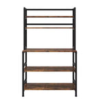 Meuble de rangement 5 niveaux avec plan de travail – 80 × 40 cm