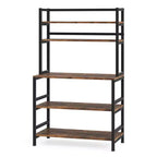 Meuble de rangement 5 niveaux avec plan de travail – 80 × 40 cm