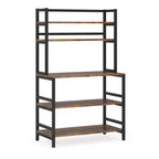 Meuble de rangement 5 niveaux avec plan de travail – 80 × 40 cm