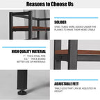Meuble de rangement 5 niveaux avec plan de travail – 80 × 40 cm