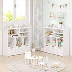 Meuble de rangement pour jouets d'enfants avec 3 tiroirs et 6 compartiments