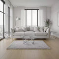 Royal Hampton 3-Piece Coffee and Side End Table Set | Round Glass Tops with Swirl Chrome Steel Bases