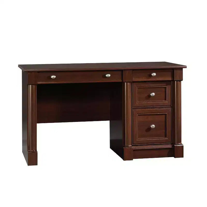 HomeStock Palladia Executive Desk Brown  23.5D x 53.12W x 30H  Flip-Down Panel  144 lbs