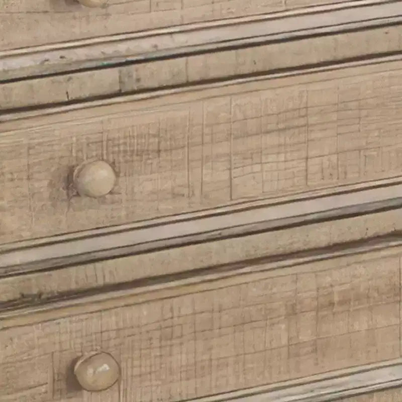 Table d'appoint à 3 tiroirs – Bois d'acajou brun