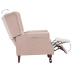 Fauteuil inclinable réglable – Crème, 1 place