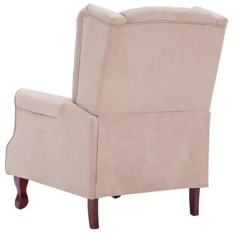 Fauteuil inclinable réglable – Crème, 1 place
