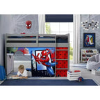 Tente de lit mezzanine Spider-Man Rouge et Bleu pour 1 enfant