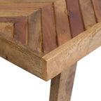 Banc de salle à manger fait main en bois de manguier – Marron naturel
