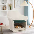 Fauteuil crapaud pour animaux de compagnie – Milieu de siècle, 1 place