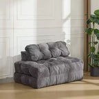 Canapé-lit d'appoint pliant – Beige / Noir / Gris foncé, 1 place