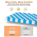 Matelas en mousse à mémoire de forme gel de 14 pouces – Grand format (Queen)