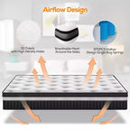 Matelas en mousse à mémoire de forme gel de 14 pouces – Grand format (Queen)