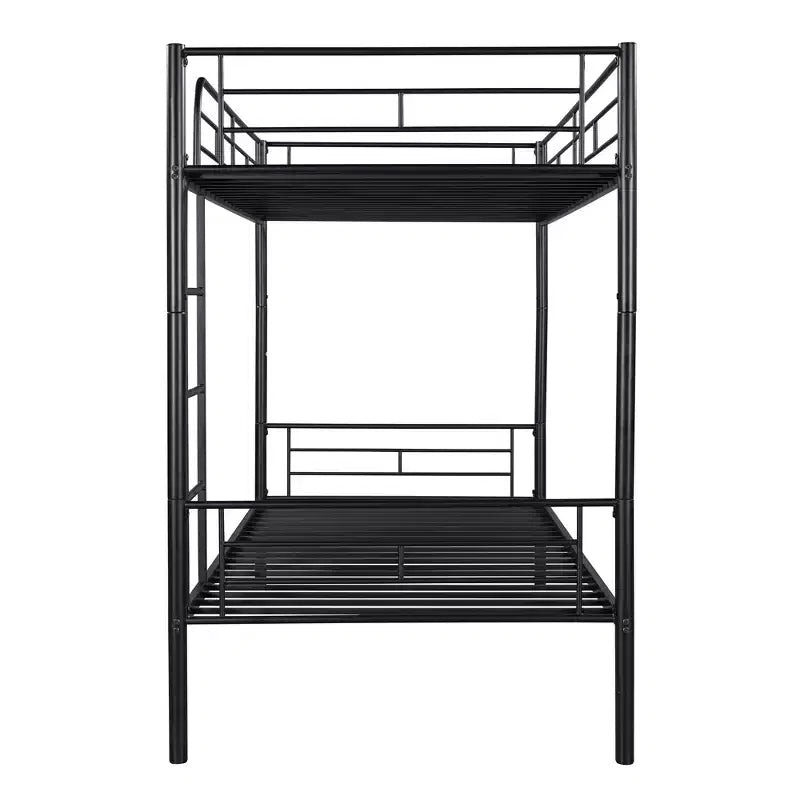 Lit superposé en métal pour 2 personnes – Noir
