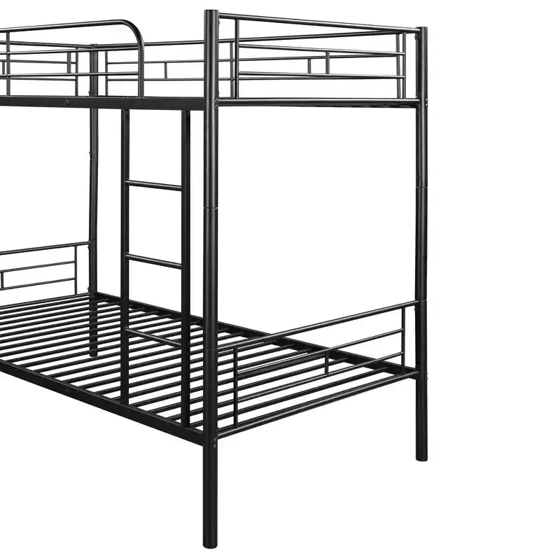Lit superposé en métal pour 2 personnes – Noir