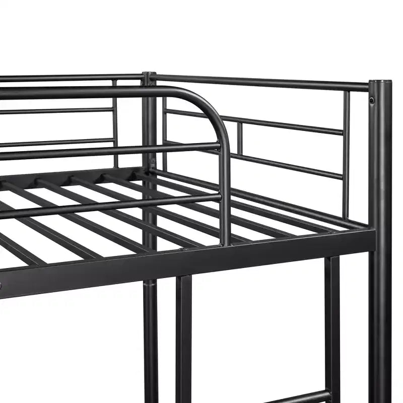 Lit superposé en métal pour 2 personnes – Noir