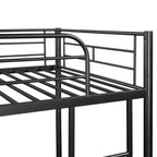 Lit superposé en métal pour 2 personnes – Noir
