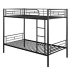 Lit superposé en métal pour 2 personnes – Noir