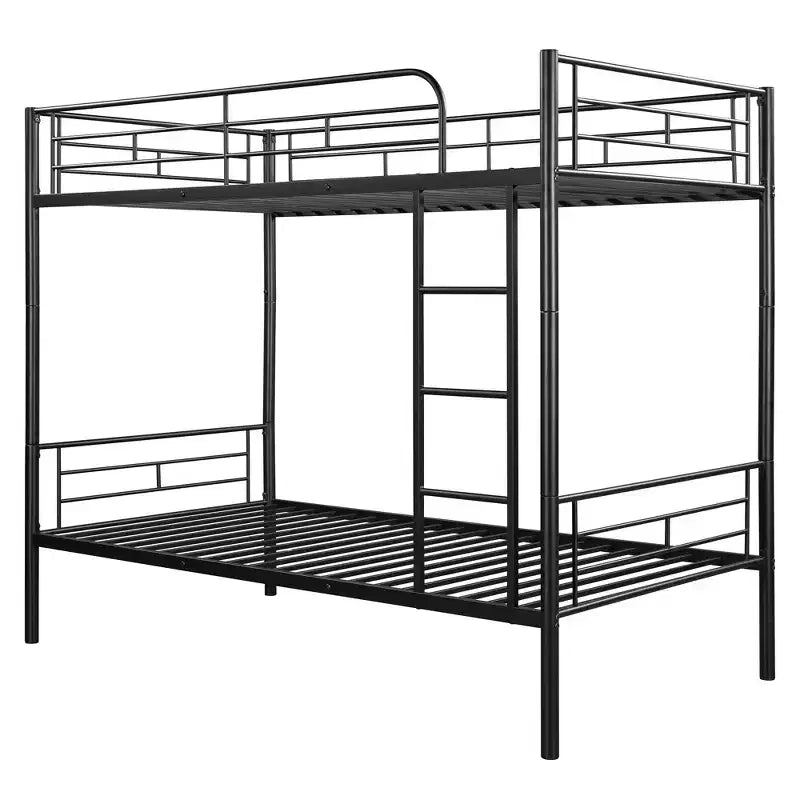 Lit superposé en métal pour 2 personnes – Noir