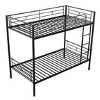 Lit superposé en métal pour 2 personnes – Noir