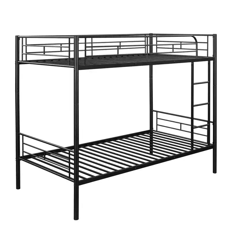Lit superposé en métal pour 2 personnes – Noir