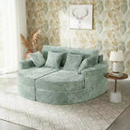 Grande chaise longue – Noir / Vert, 1 place