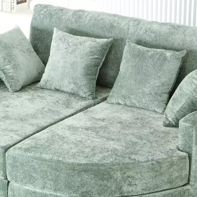 Grande chaise longue – Noir / Vert, 1 place