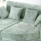 Grande chaise longue – Noir / Vert, 1 place