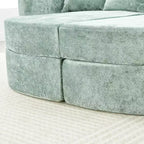 Grande chaise longue – Noir / Vert, 1 place