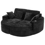 Grande chaise longue – Noir / Vert, 1 place