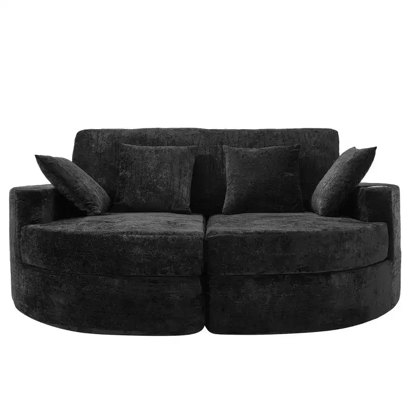 Grande chaise longue – Noir / Vert, 1 place
