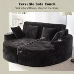 Grande chaise longue – Noir / Vert, 1 place
