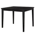 Royal Hampton Counter Height Table, 48 Inch Rectangular Top, Dark Walnut Brown