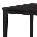 Table de salle à manger hauteur comptoir – Noyer foncé, 4 places