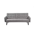 Canapé-lit convertible – Gris foncé / Gris, 2 places