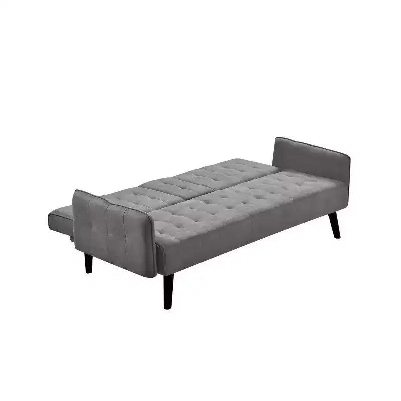 Canapé-lit convertible – Gris foncé / Gris, 2 places