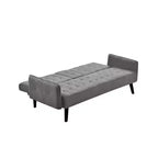 Canapé-lit convertible – Gris foncé / Gris, 2 places