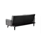 Canapé-lit convertible – Gris foncé / Gris, 2 places