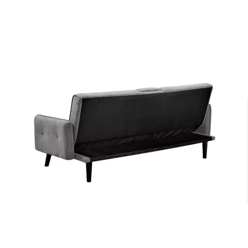 Canapé-lit convertible – Gris foncé / Gris, 2 places