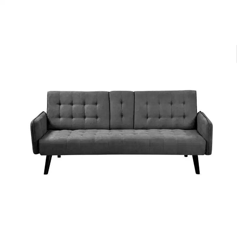 Canapé-lit convertible – Gris foncé / Gris, 2 places