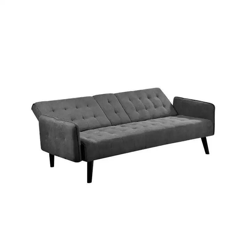 Canapé-lit convertible – Gris foncé / Gris, 2 places