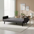 Canapé-lit convertible – Gris foncé / Gris, 2 places
