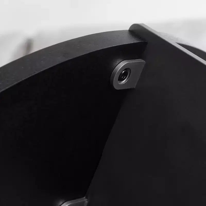 Table Basse Ronde – Noyer / Noir, Style Moderne